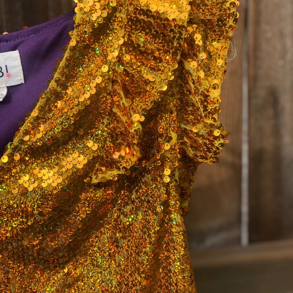 Bibi Sequin Blouse Small - Picture 5 of 7